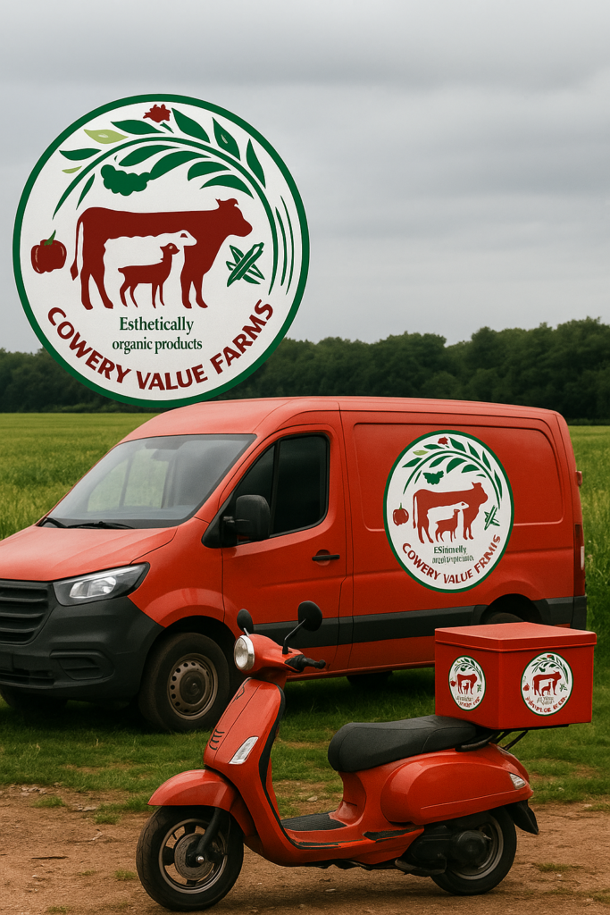 Fresh organic vegetables from a Cowery Farms delivery box