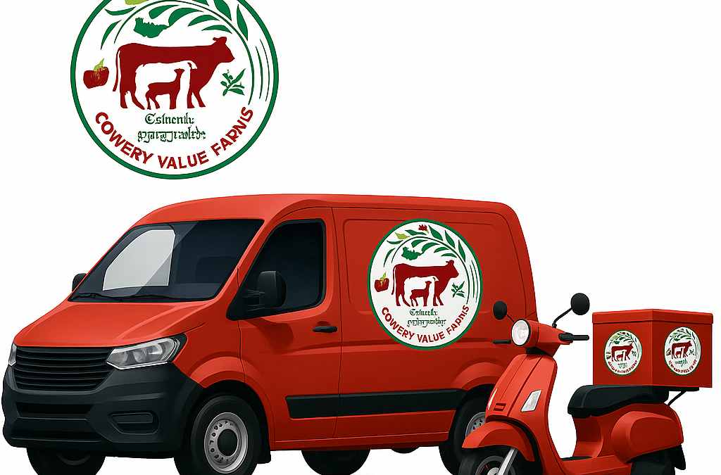 Fresh organic vegetables from a Cowery Farms delivery box